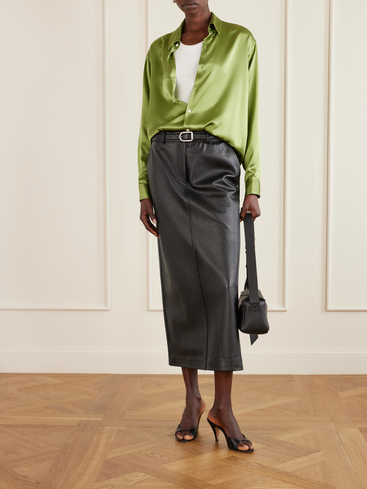 La Classica Silk-Charmeuse Shirt