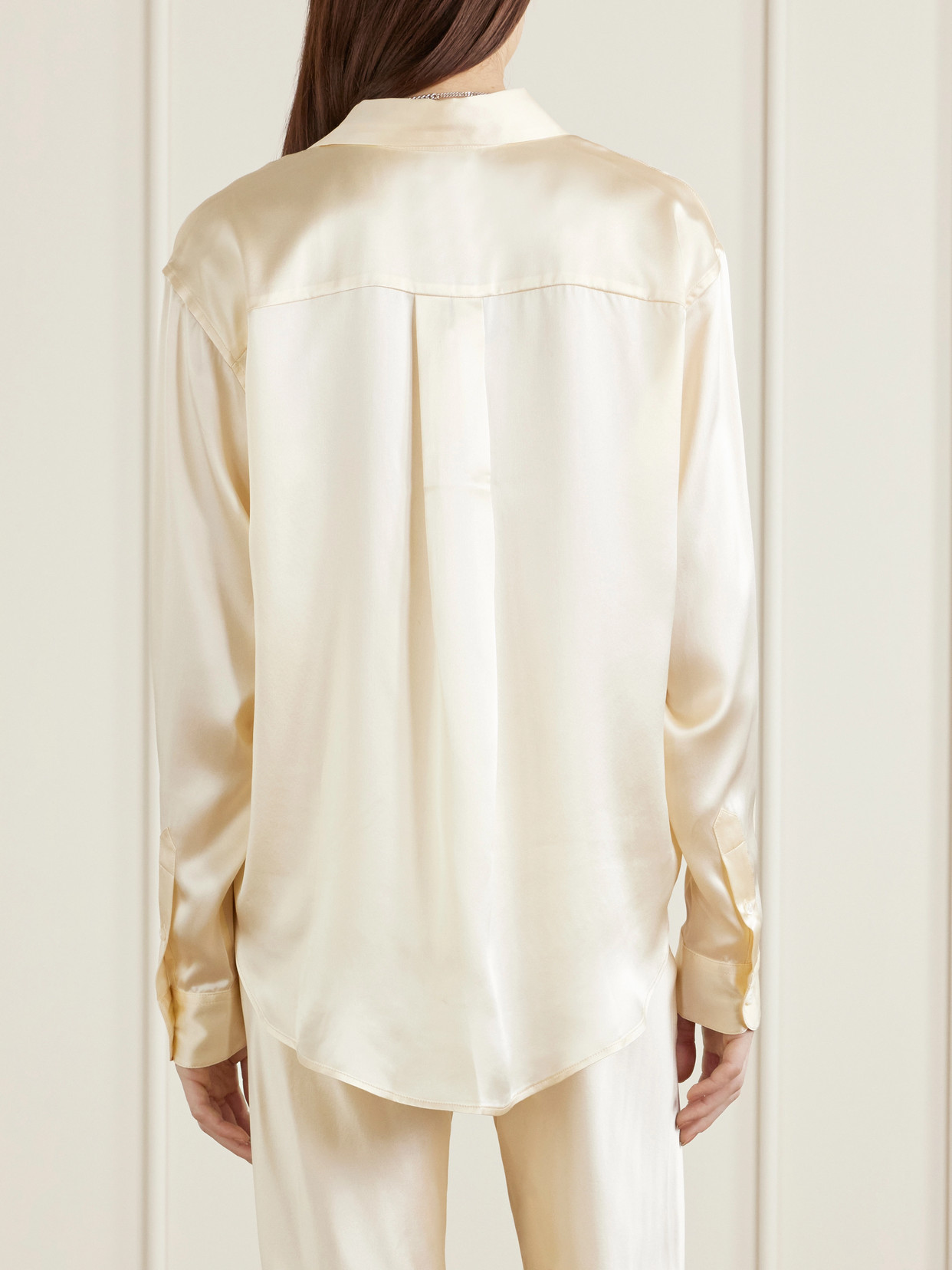 La Classica Silk-Charmeuse Shirt