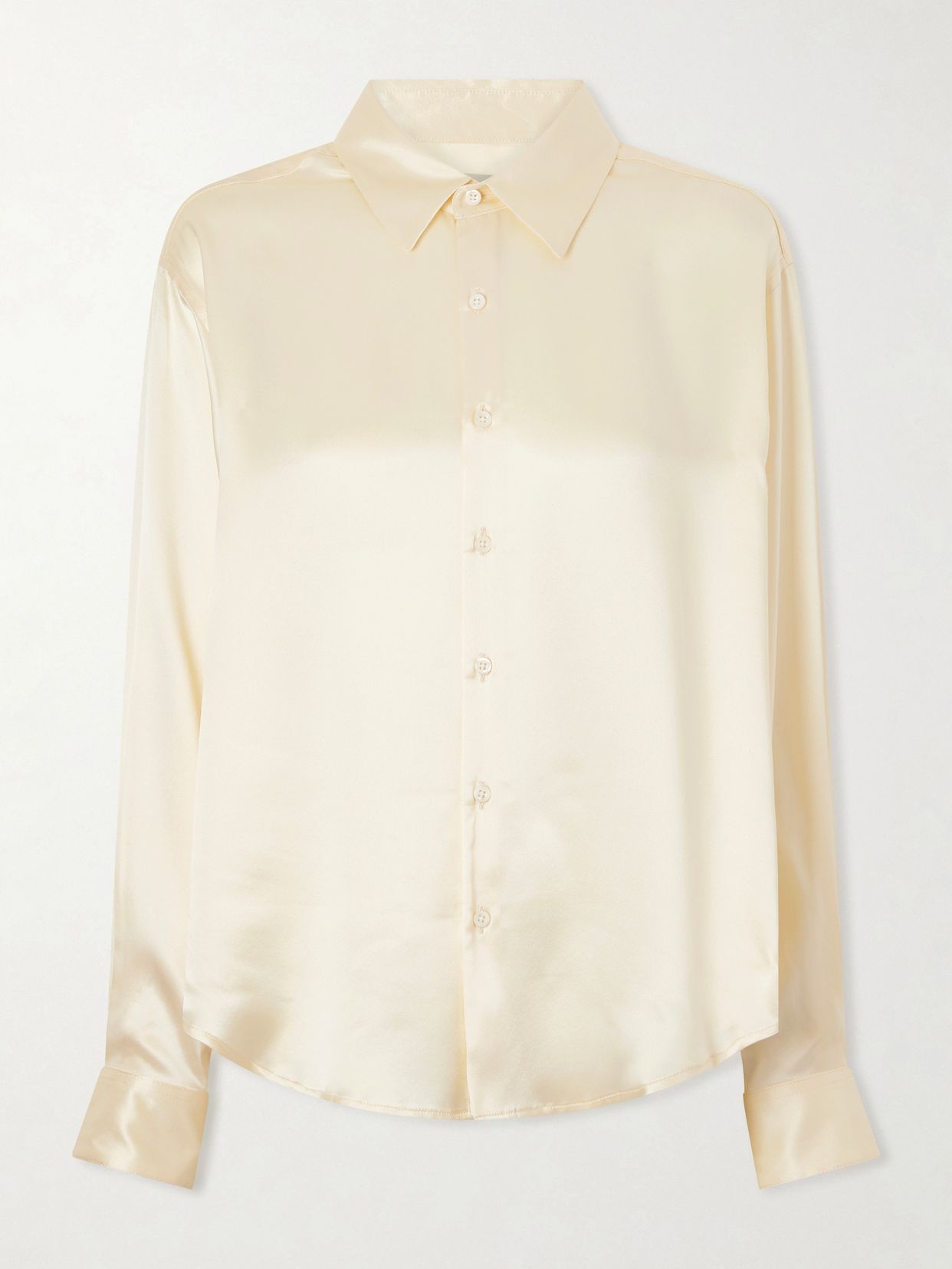 La Classica silk-charmeuse shirt
