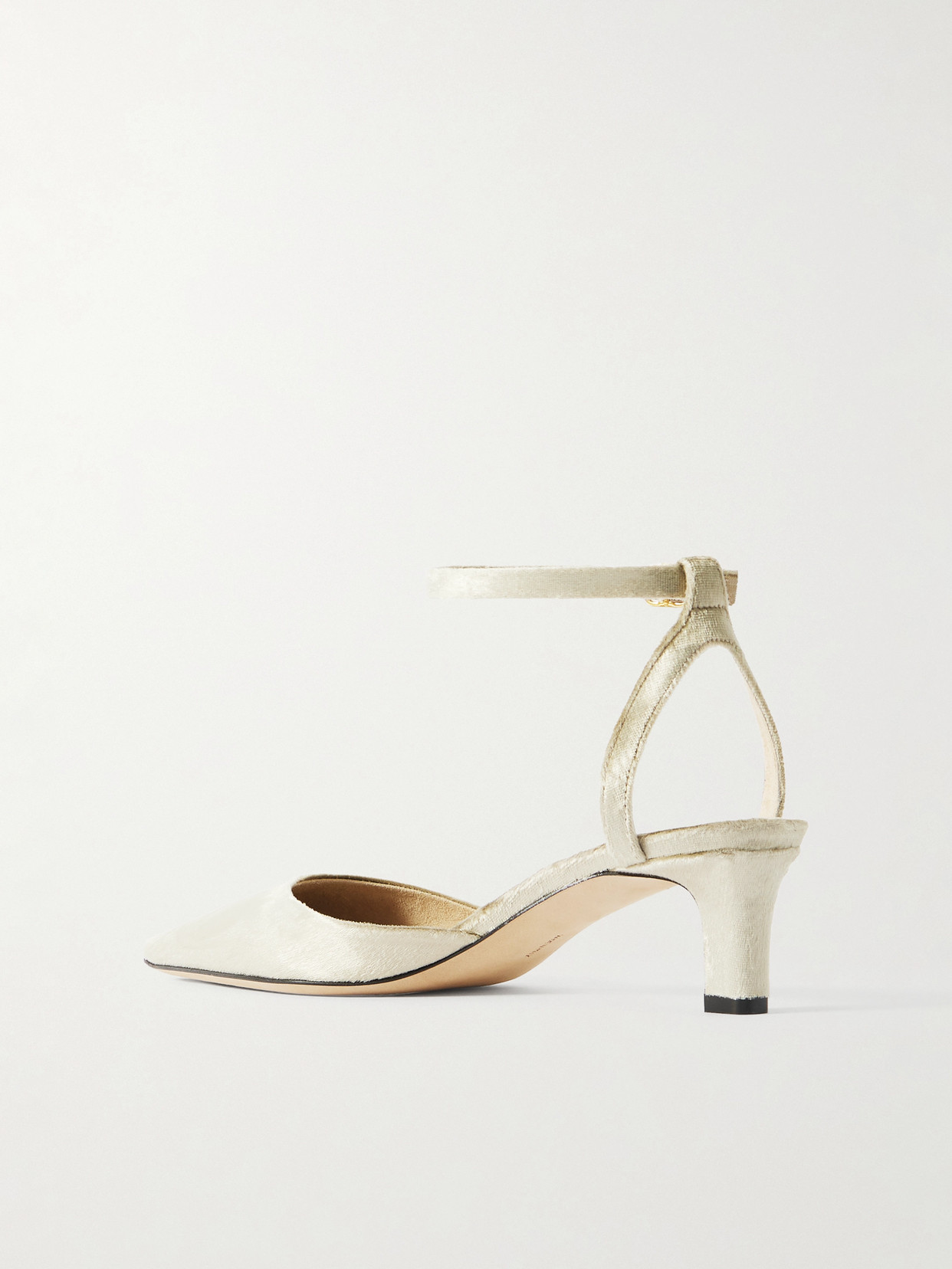 The Row Carla Velvet Pumps In Brown