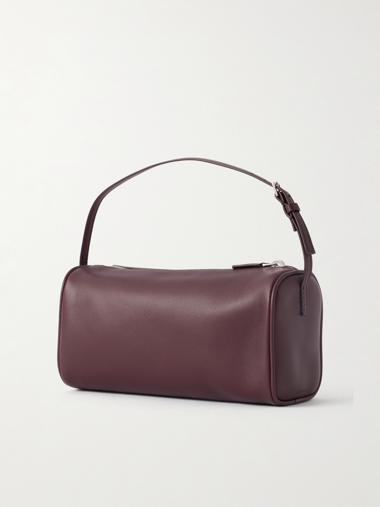 The Row '90s Leather Tote In Burgundy