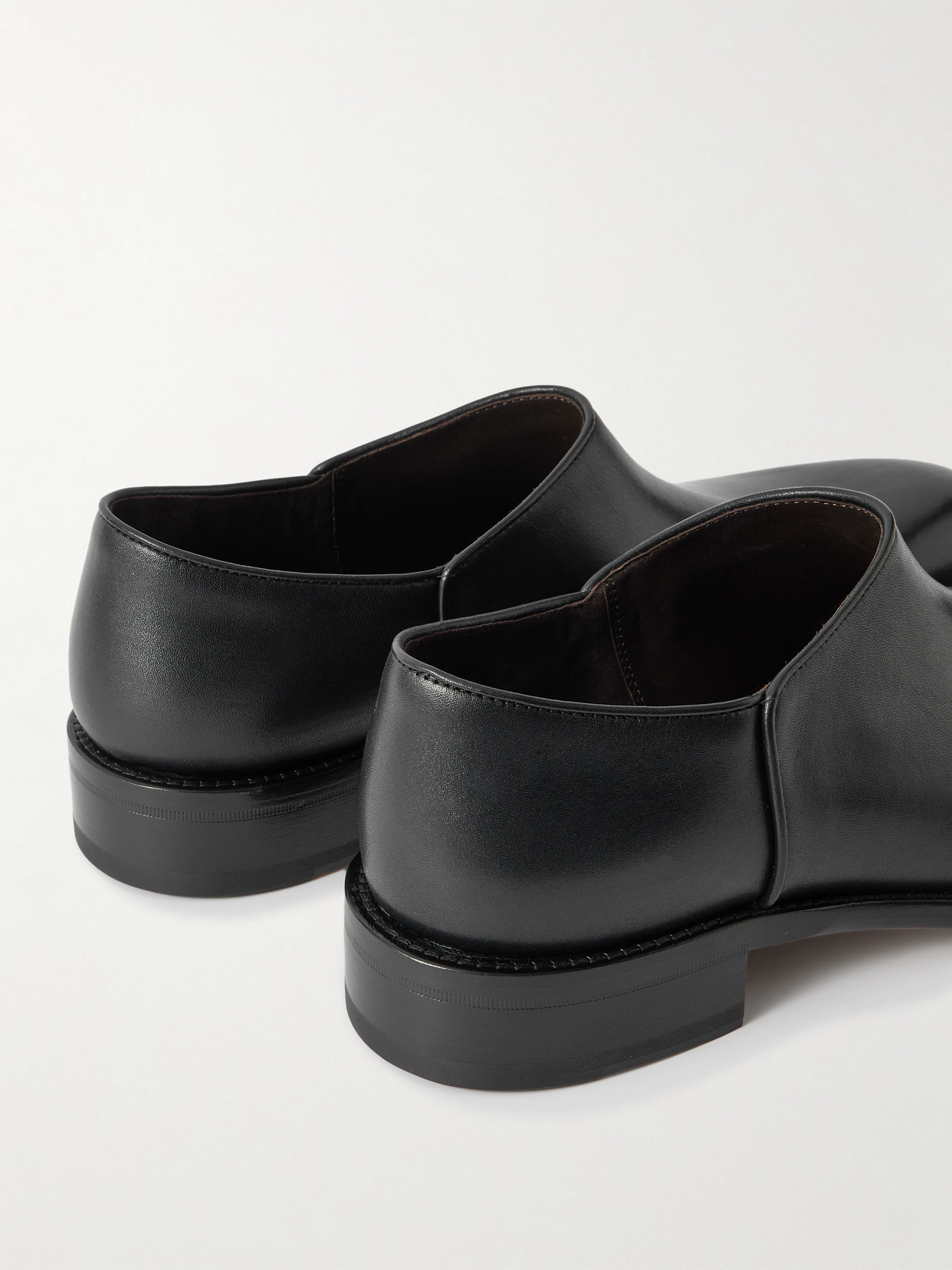 The Row Nobilis Leather Derby Shoes In Multi