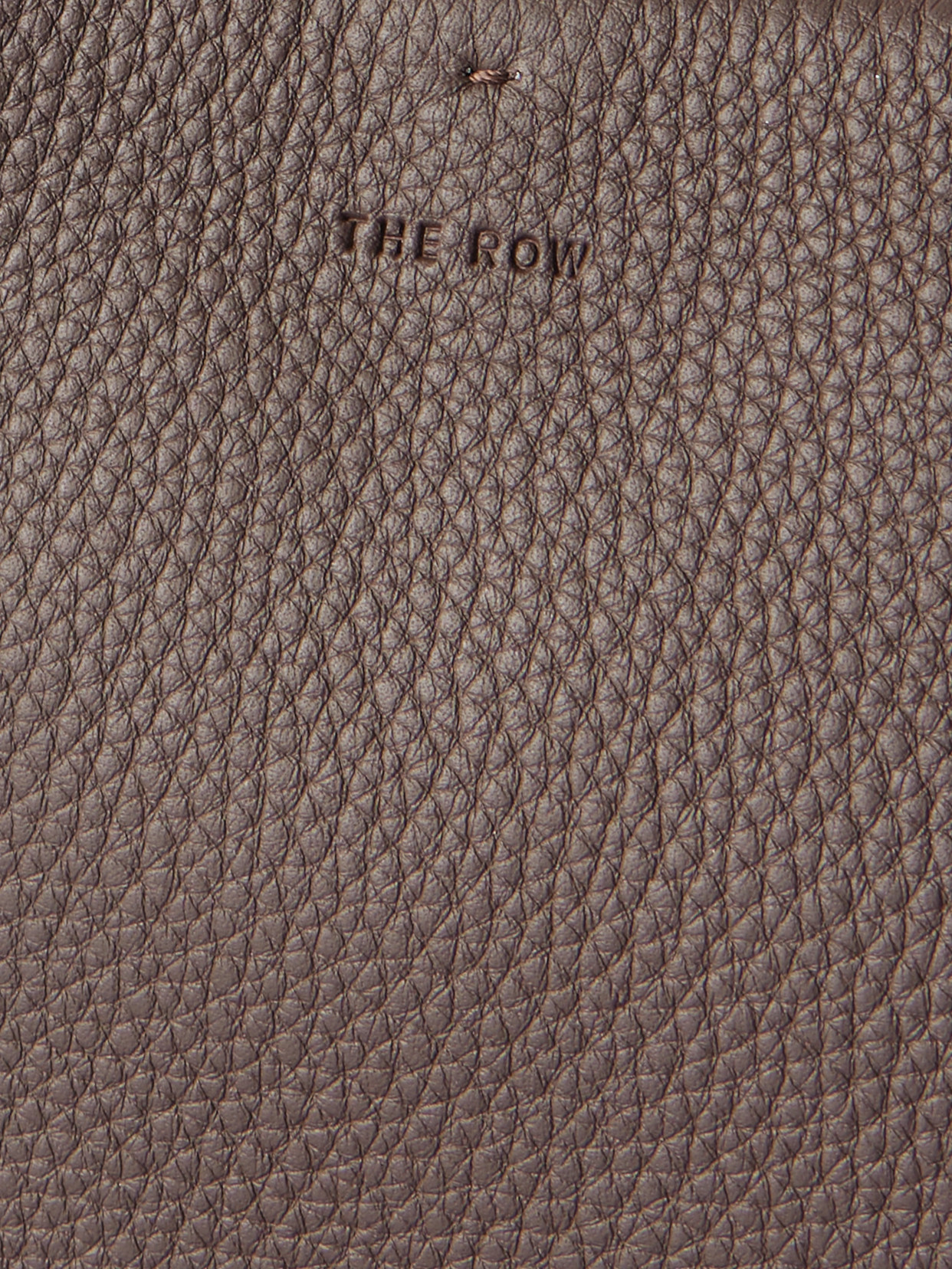 The Row Park 3 Medium Textured-leather Tote In Brown