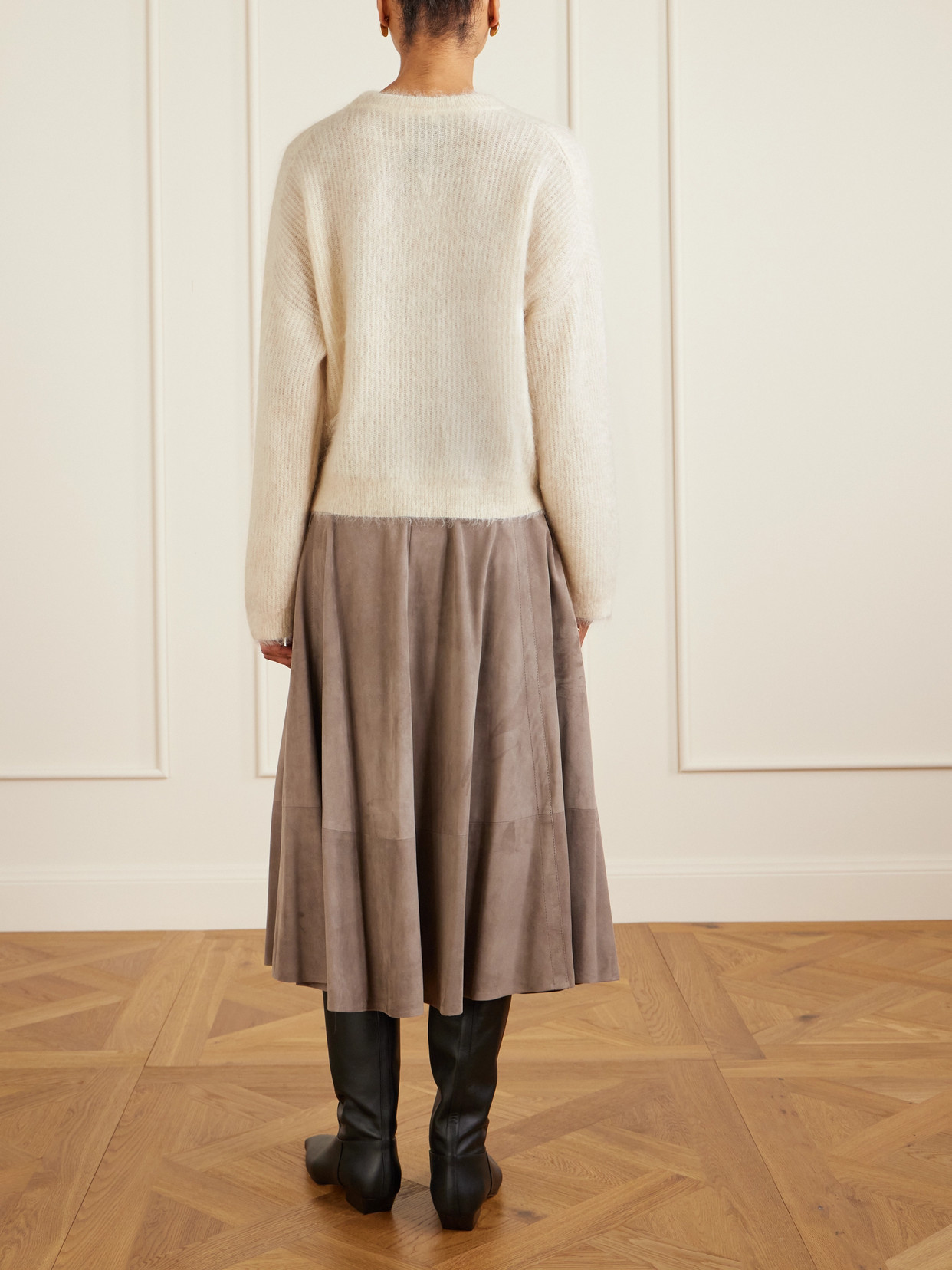 Brunello Cucinelli Ribbed-knit Sweater In White