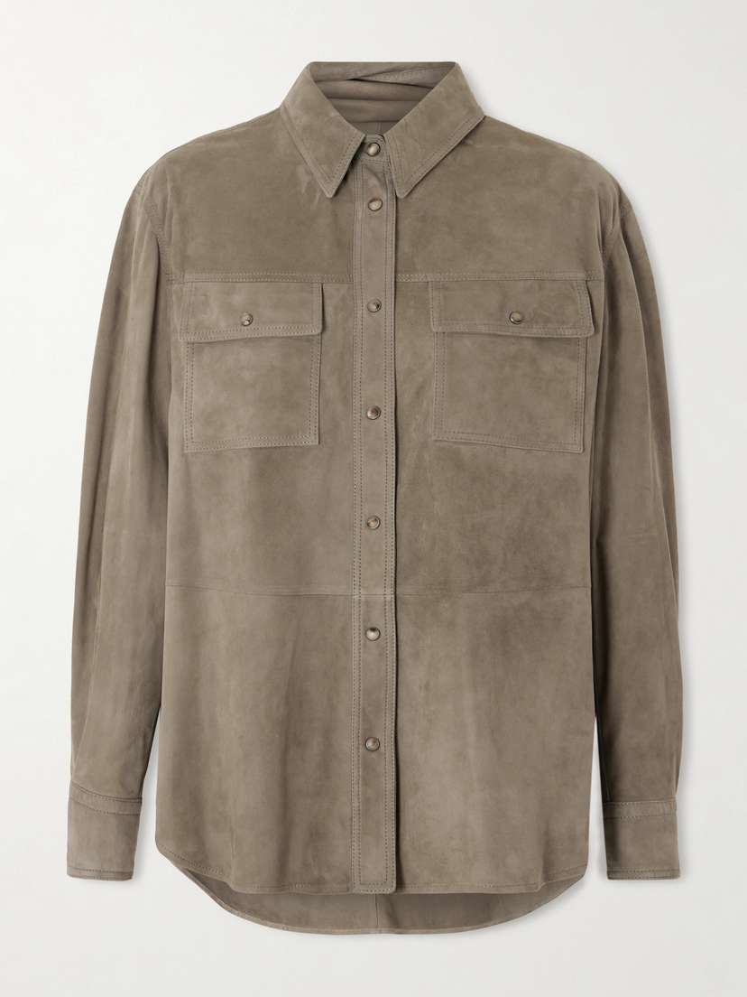 Brunello Cucinelli — Suede overshirt