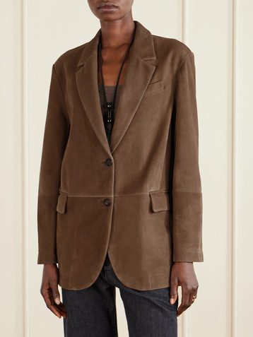 Brunello Cucinelli Suede blazer
