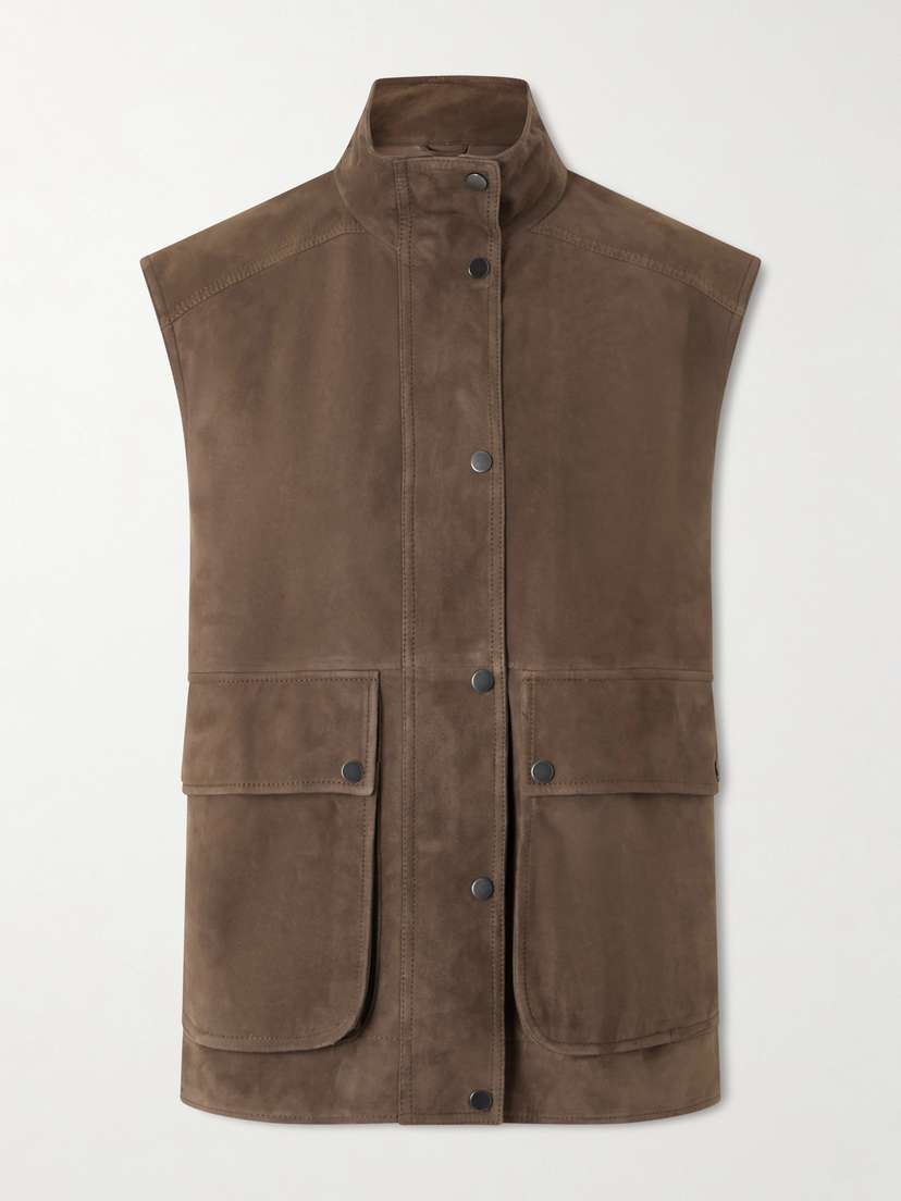 Brunello Cucinelli Embellished Suede Vest