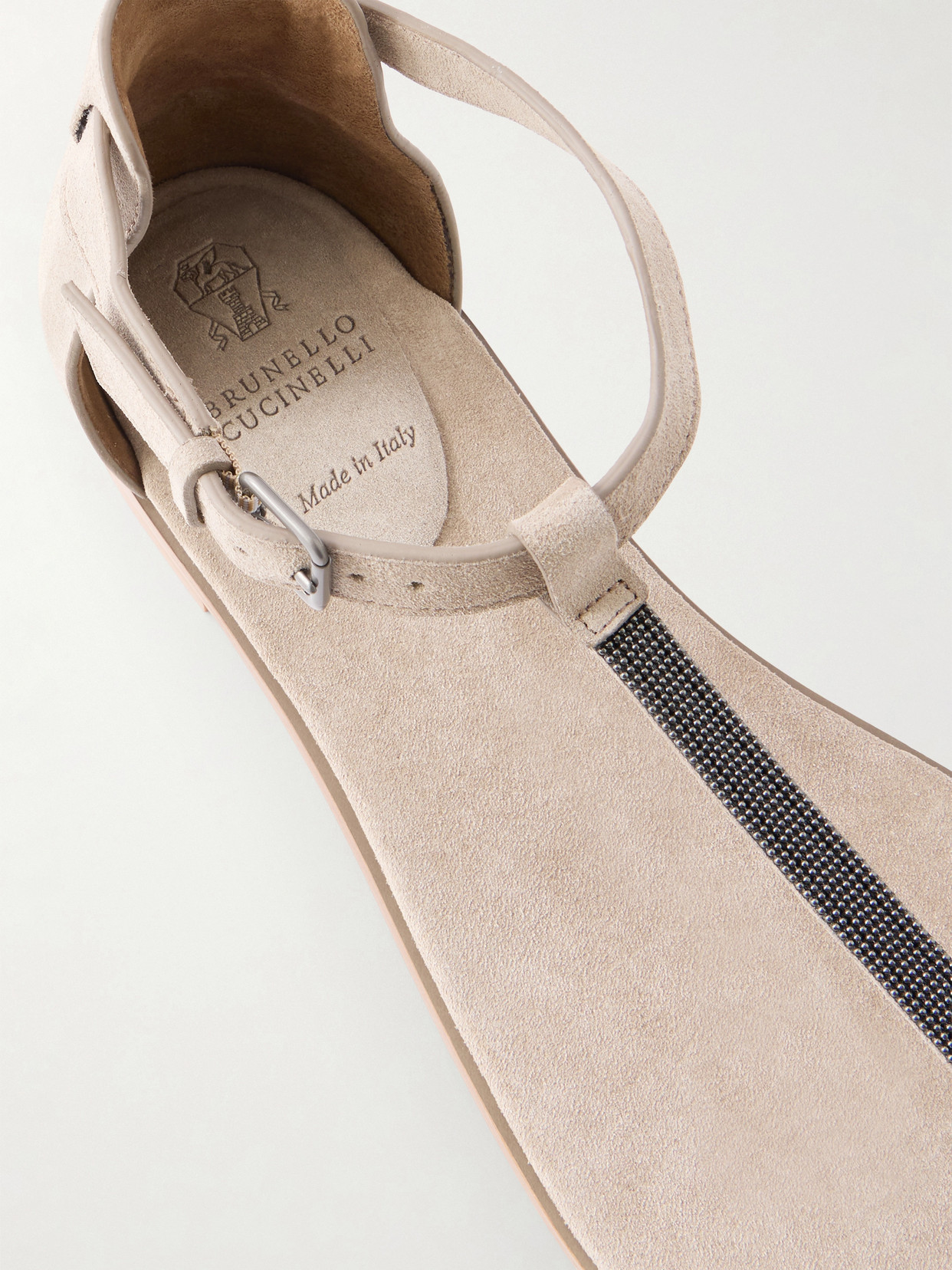 Bead-Embellished Sandals