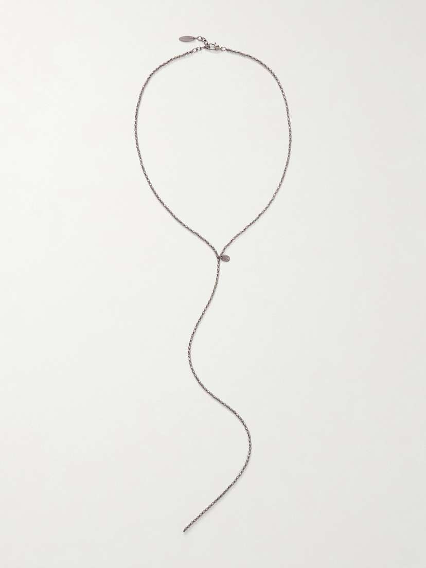 Brunello Cucinelli — Beaded silver necklace