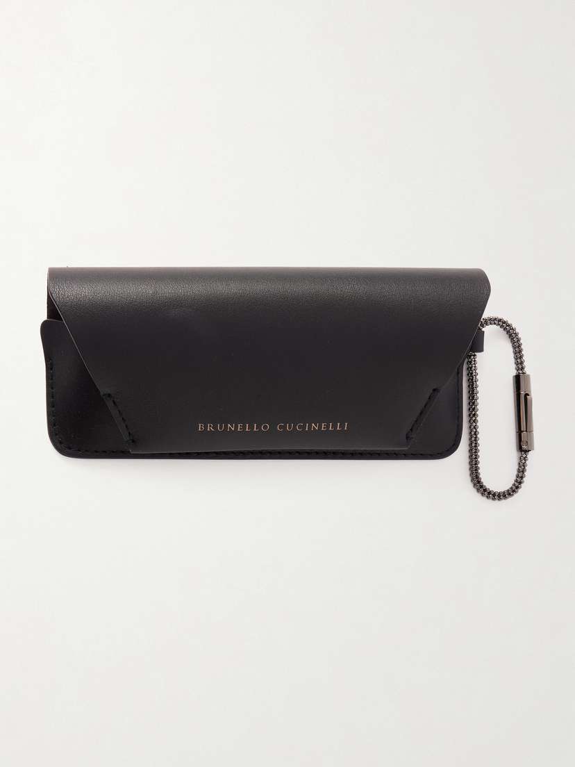 Brunello Cucinelli Leather Glasses Case