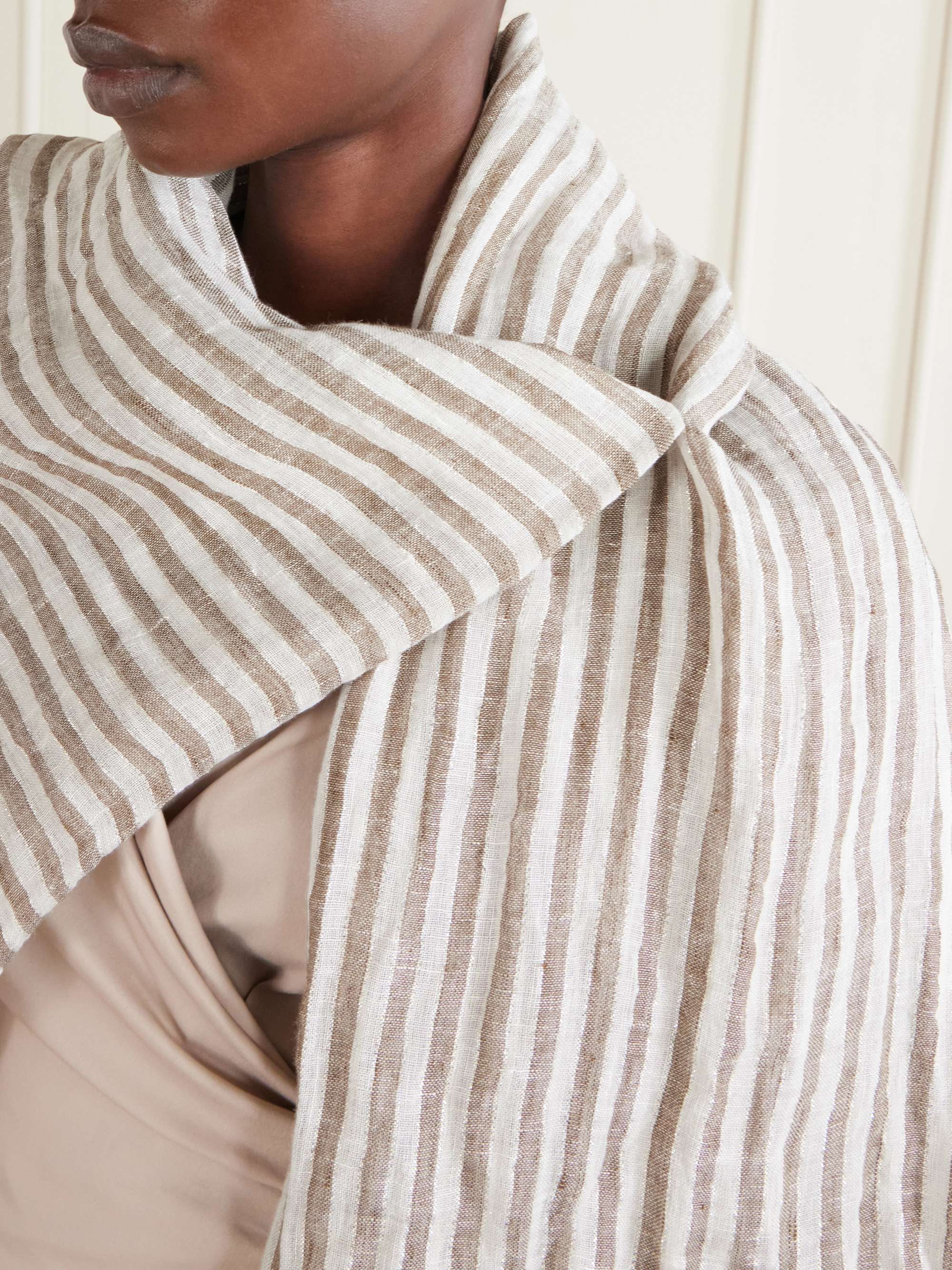 Brunello Cucinelli ブルネロクチネリ ストール ストライプ 楽天市場】ストール（ブランドブルネロクチネリ）（バッグ・小物