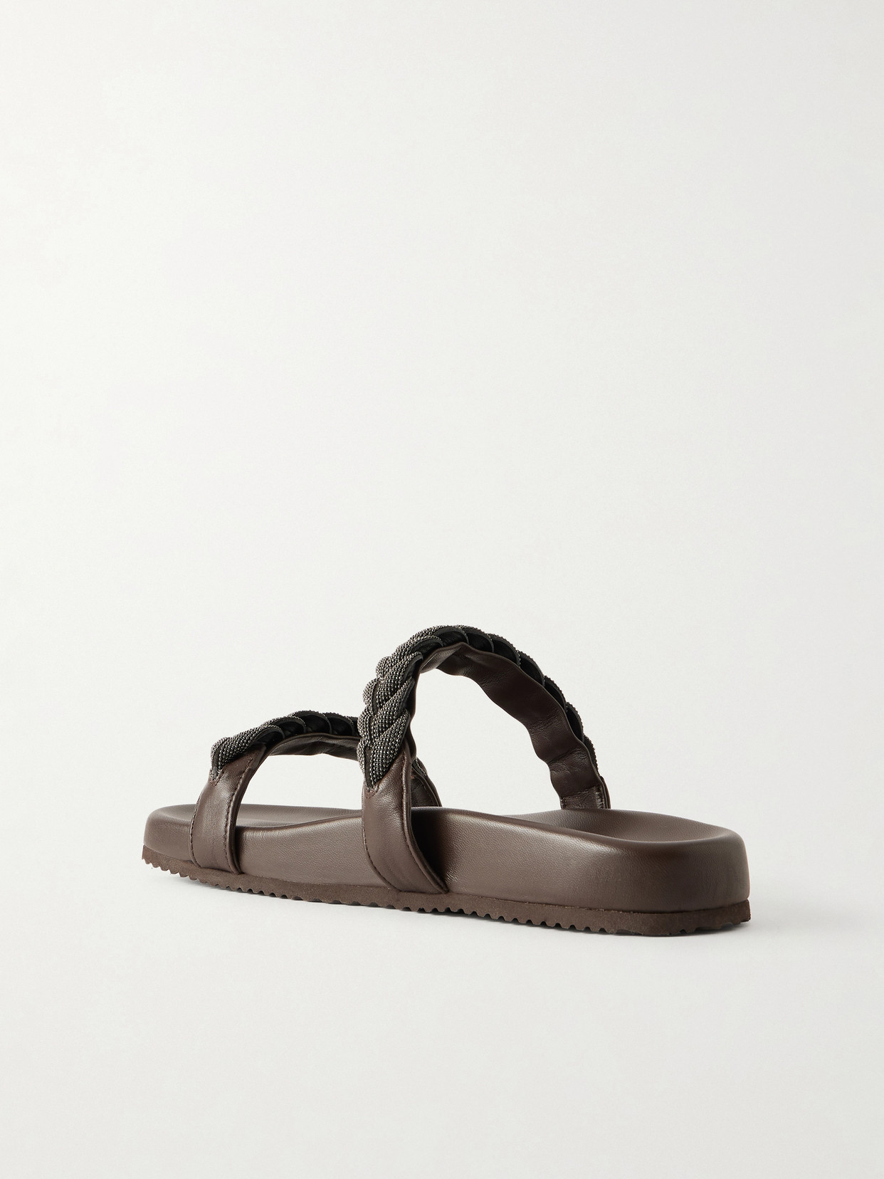 Bead-Embellished Sandals
