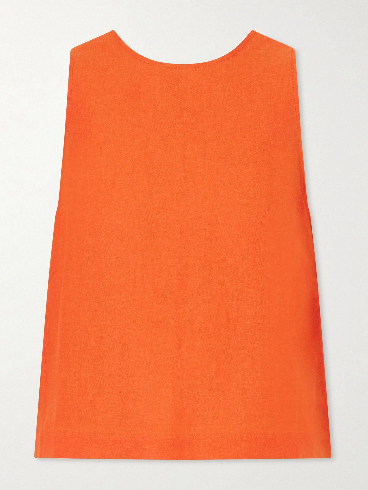 Eres Ravie Linen Tank In Orange