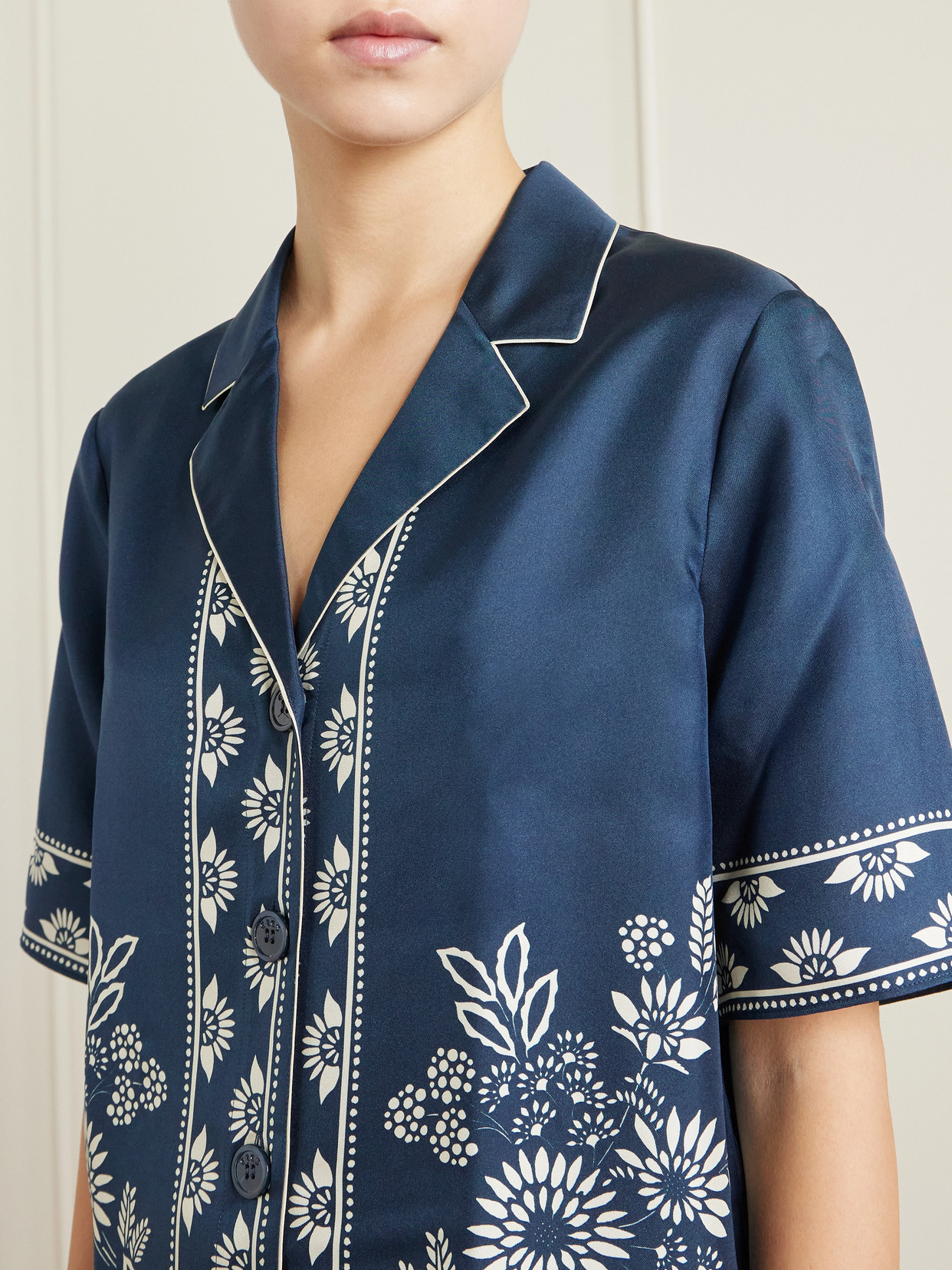 Infusion Floral-Print Silk-Twill Shirt