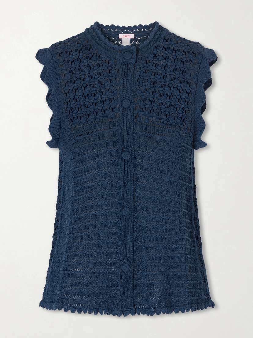 Eres Aurora Crochet-knit Top