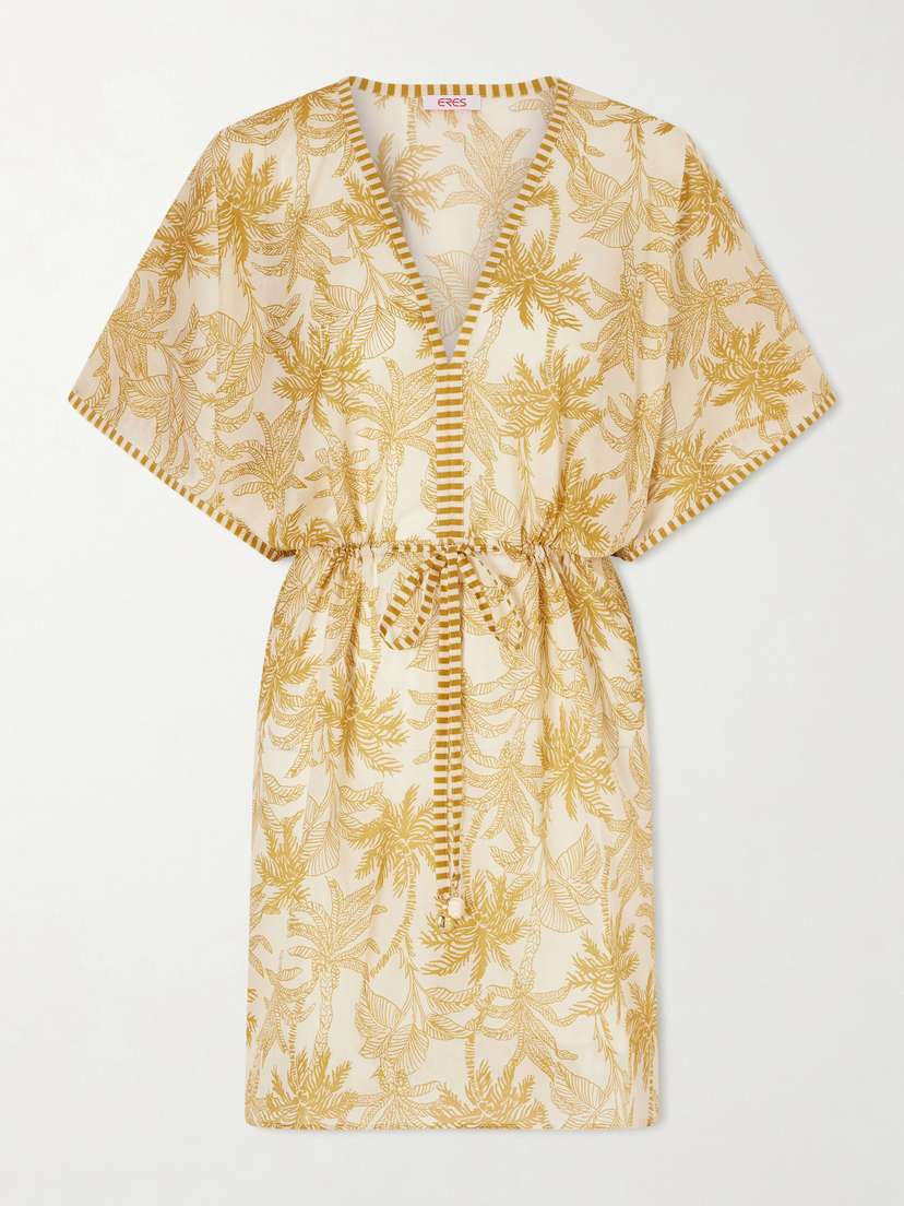 Eres Péninsule Printed Cotton-voile Mini Dress