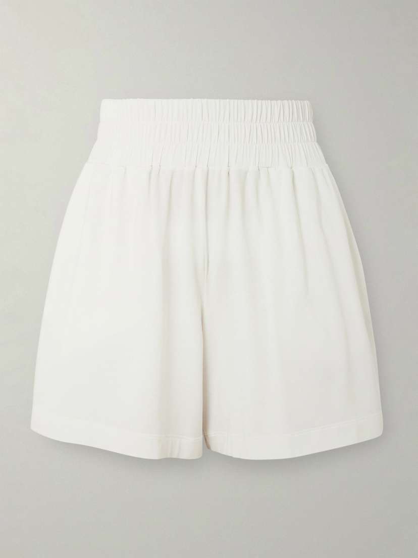 Eres Mia Embroidered Modal-blend Jersey Shorts