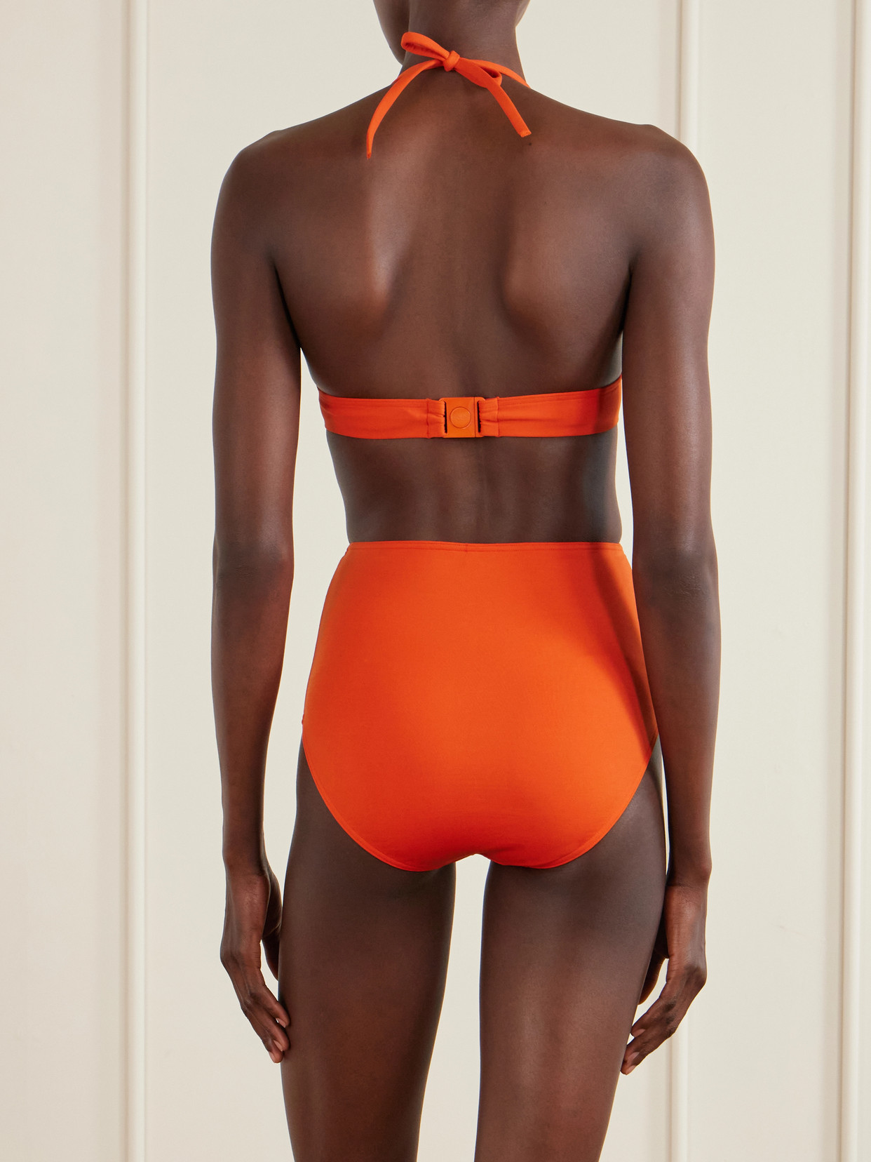 Eres Triangle Bikini Top In Orange