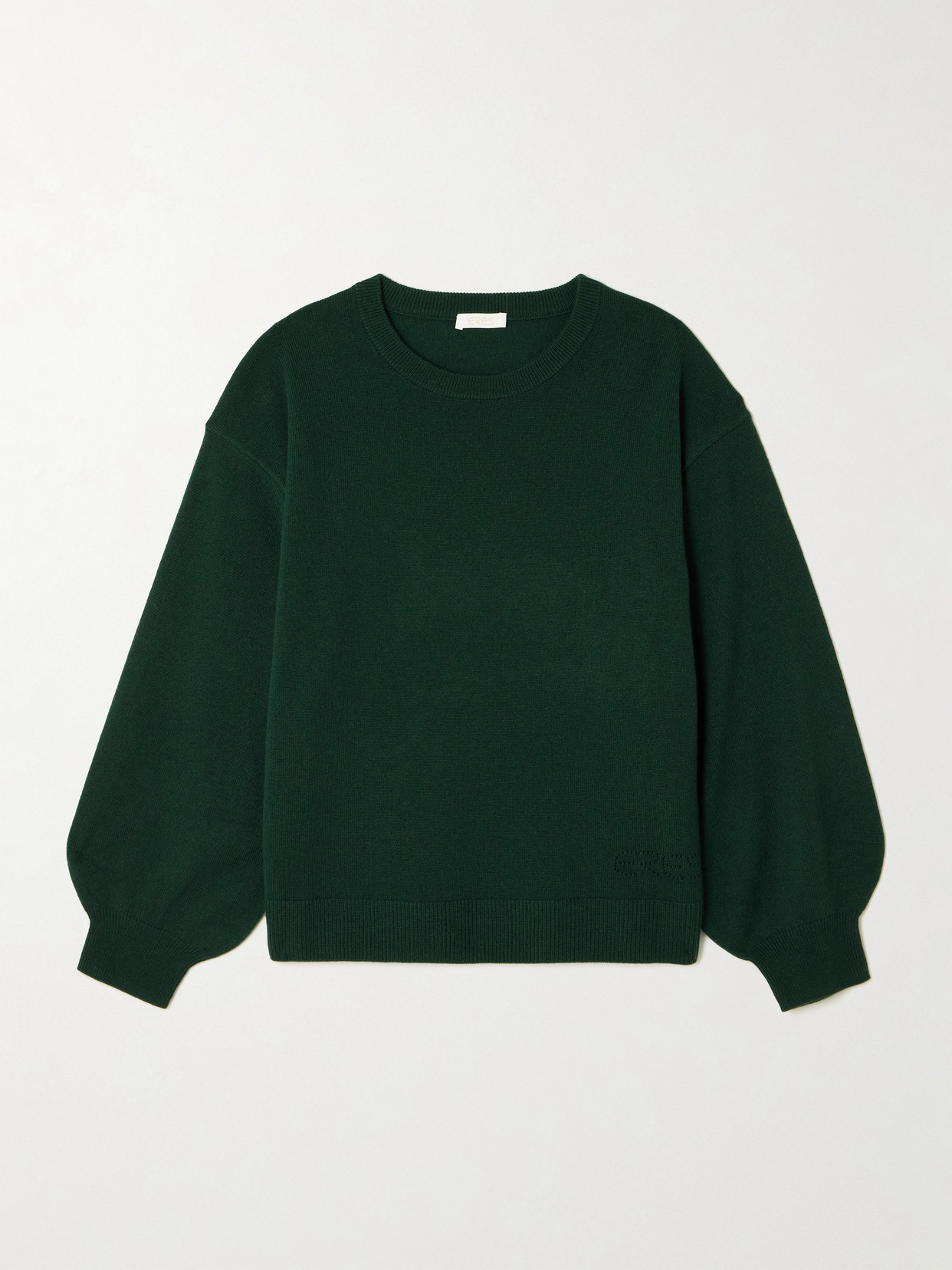 Eres Colorama Maille Famous Wool And Cashmere-blend Sweater In Green