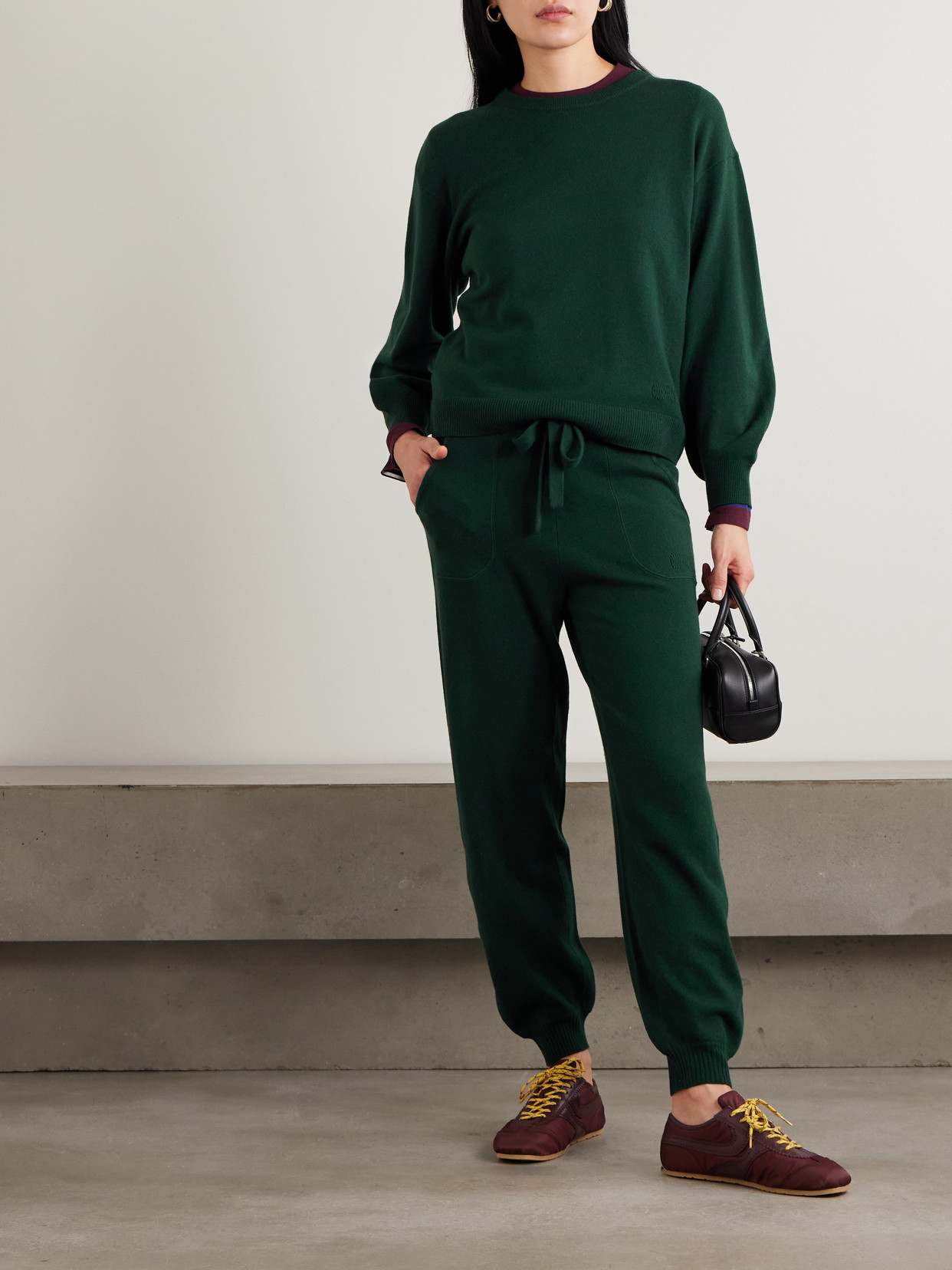 Eres Colorama Maille Famous Wool And Cashmere-blend Sweater In Green