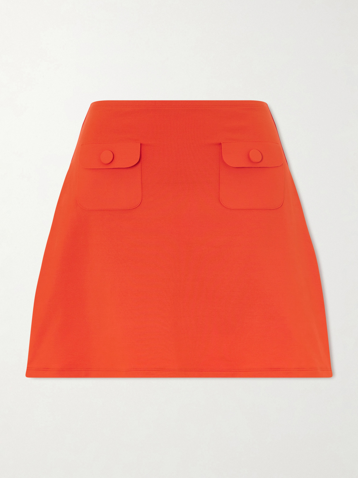 Eres Maritime Stretch-jersey Mini Skirt In Orange