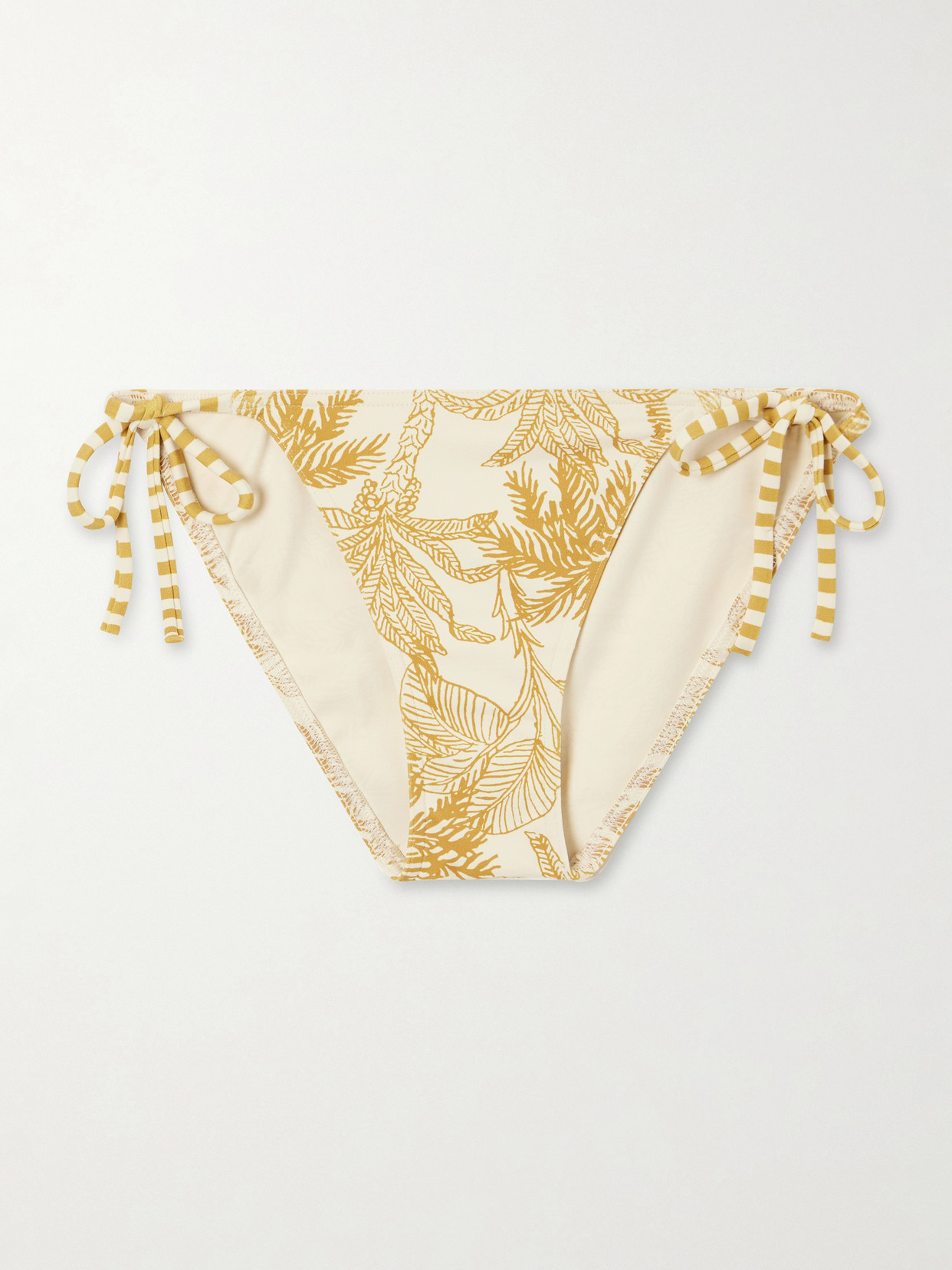 Eres Voyage Solarium Printed Bikini Briefs In Yellow