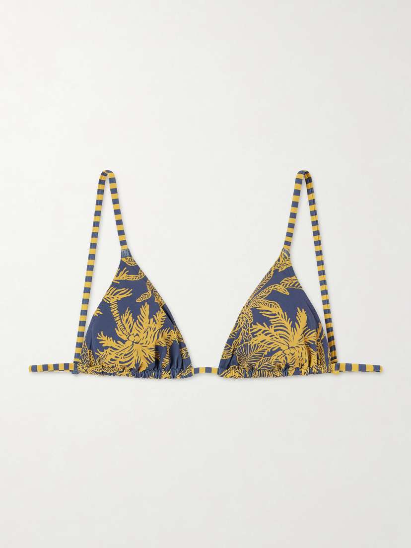 Eres Hamac Printed Triangle Bikini Top