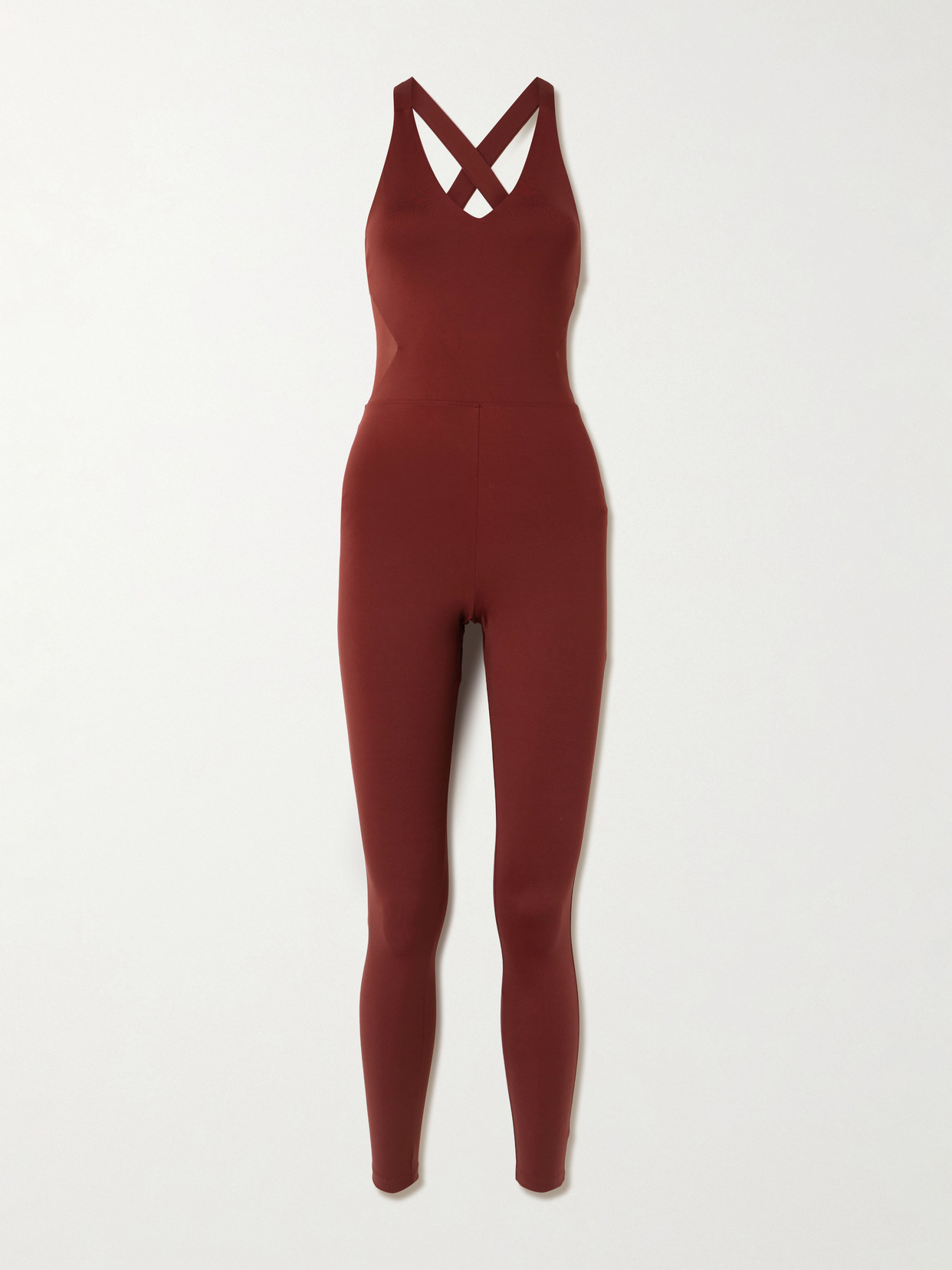 Eres Graham Tulle-trimmed Stretch-jersey Jumpsuit In Red