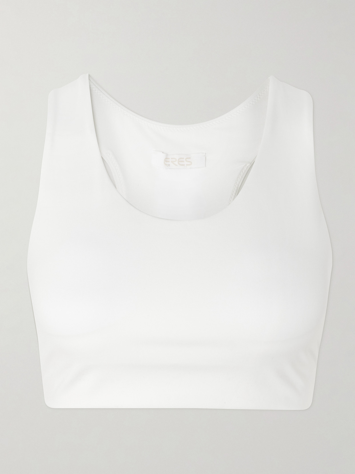 Eres - Marie-josé Cutout Embroidered Stretch-jersey Sports Bra - White