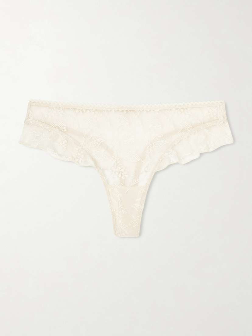 Eres Seigle Embroidered Mesh Briefs