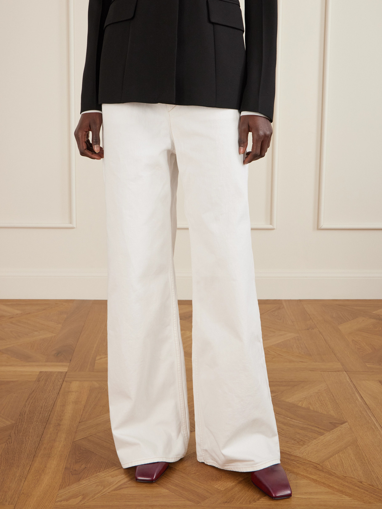 Christen Tokyo Leather Loafers In Burgundy