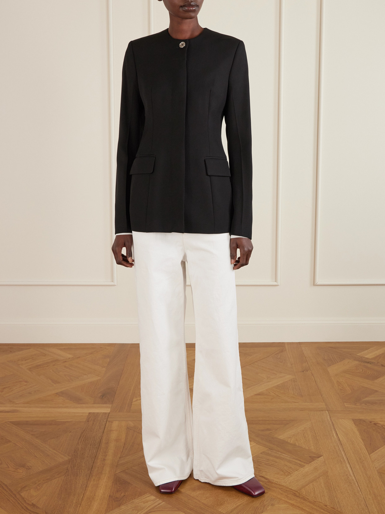 Christen Tokyo Leather Loafers In Burgundy