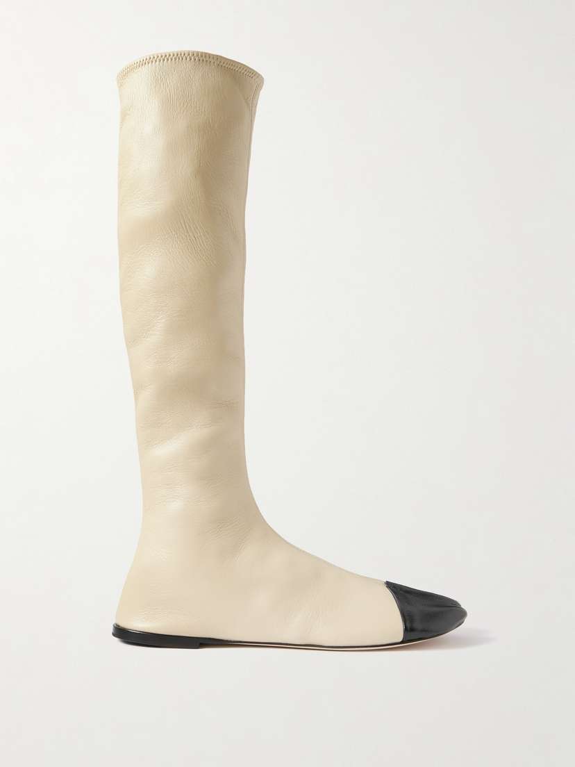 CHRISTEN Tabi Stretch-leather Knee Boots