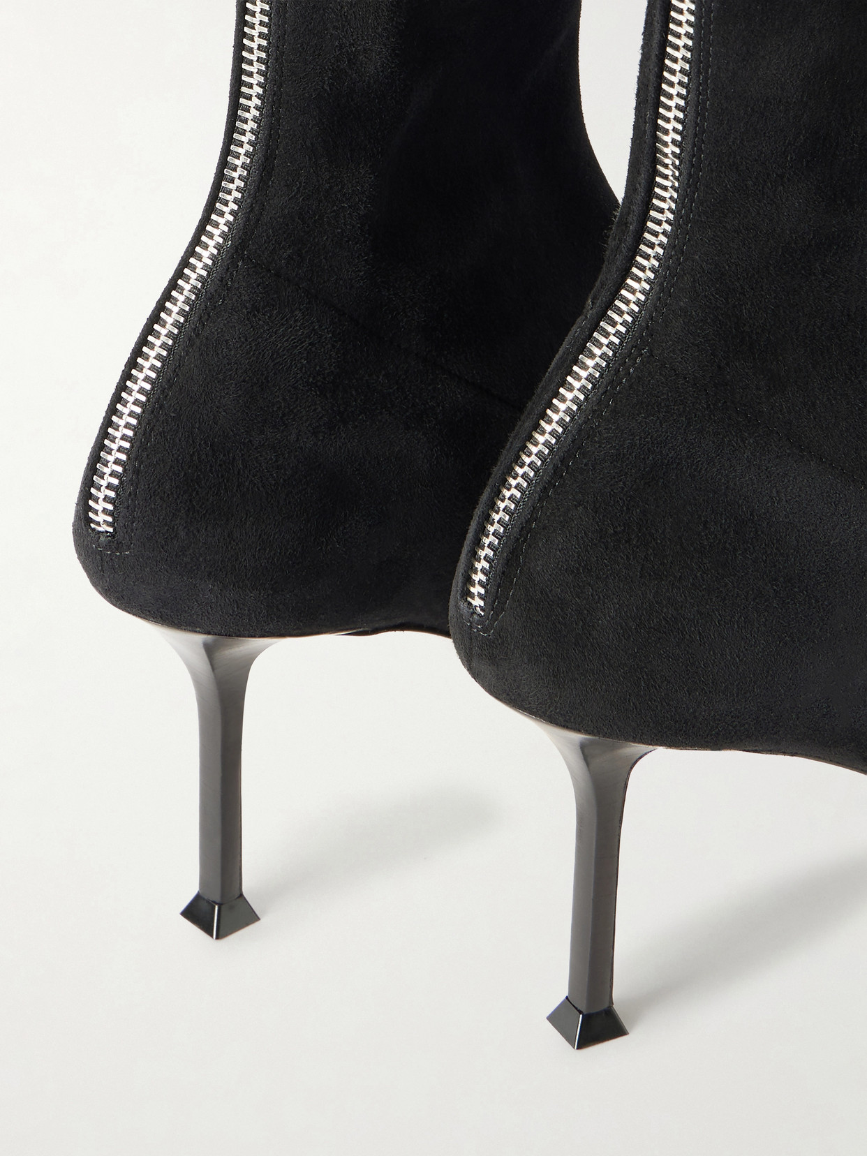 Helix Stretch Stretch-Suede Ankle Boots