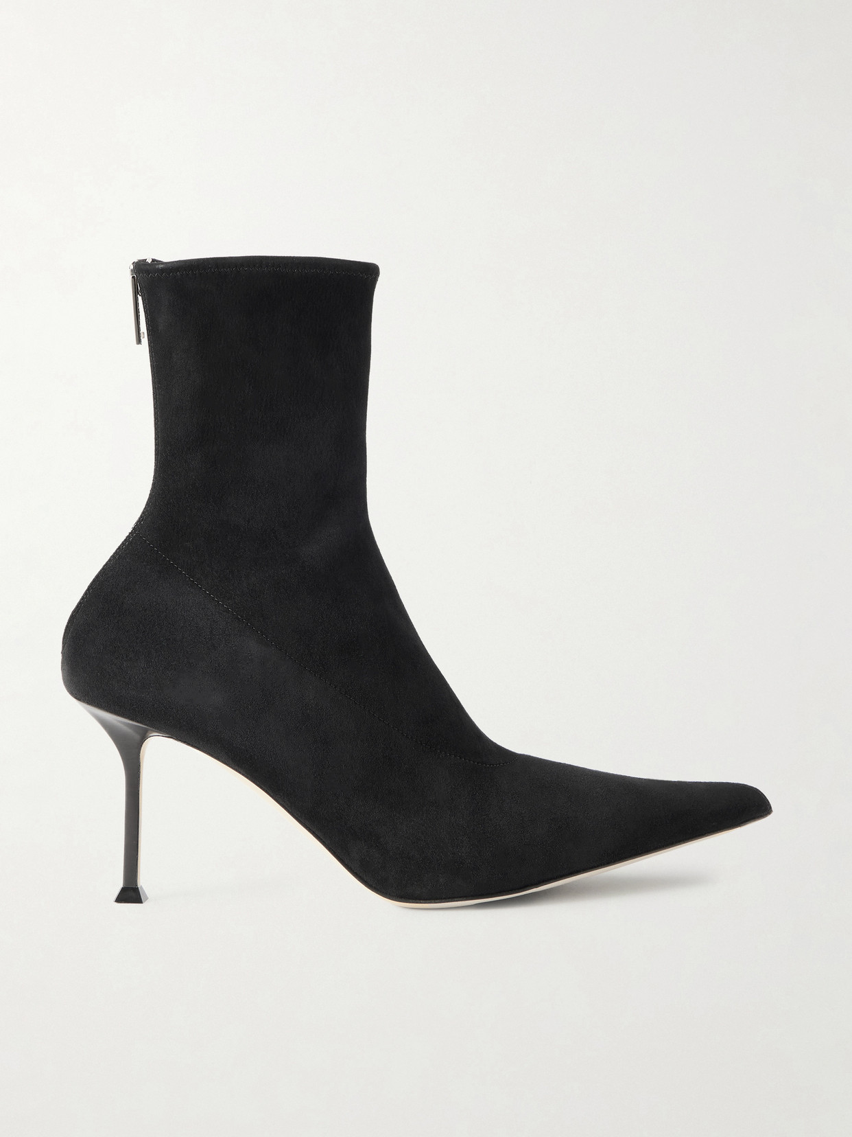 Christen Helix Stretch Stretch-suede Ankle Boots In Black