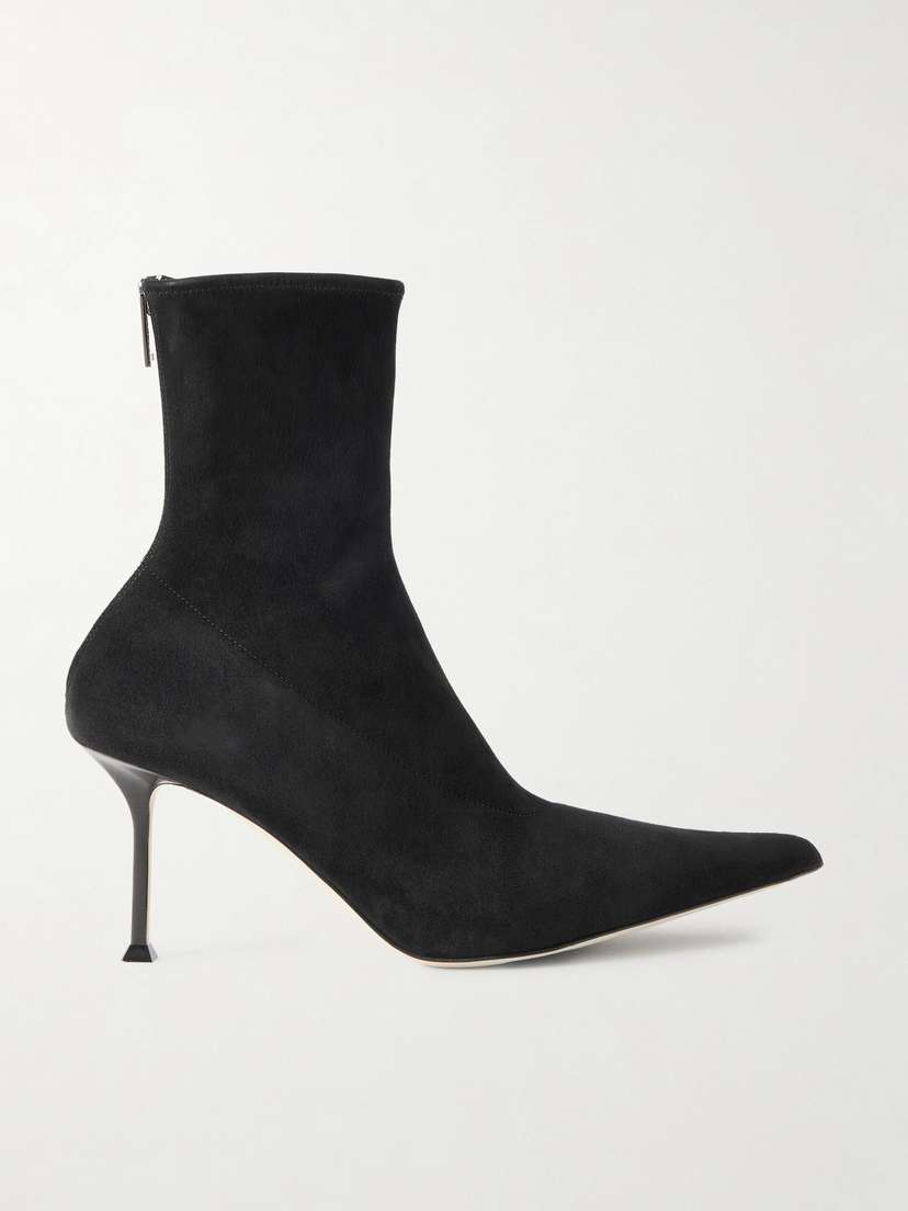 CHRISTEN Helix Stretch Stretch-suede Ankle Boots