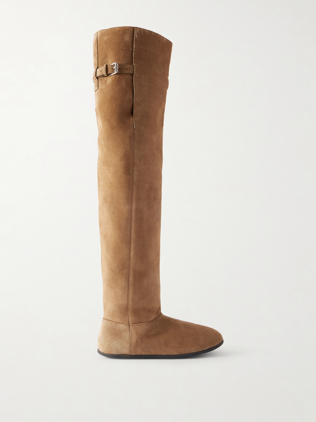 Christen Santiago Leather Knee Boots In Brown