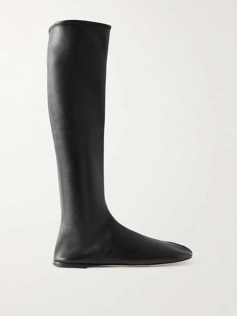 CHRISTEN Tabi Split-toe Leather Knee Boots