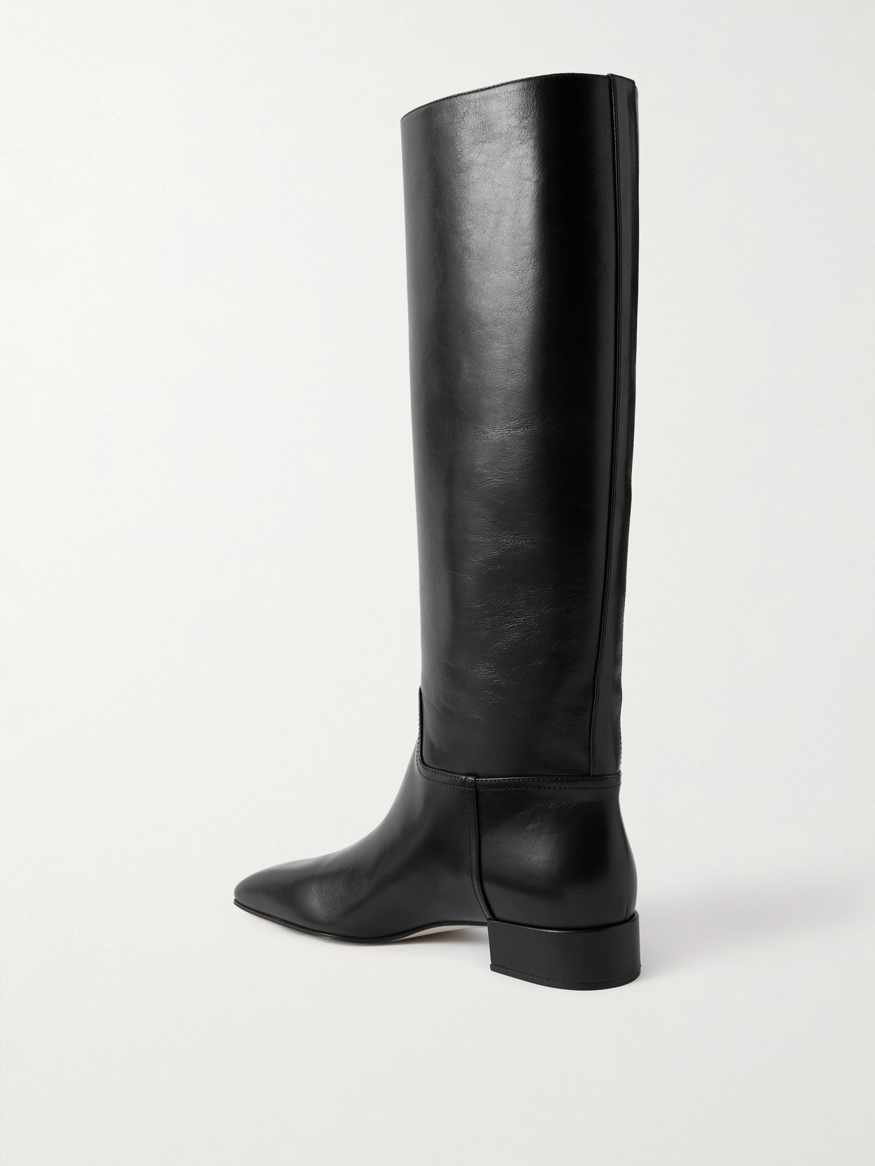 Christen Tokyo Leather Knee Boots In Black