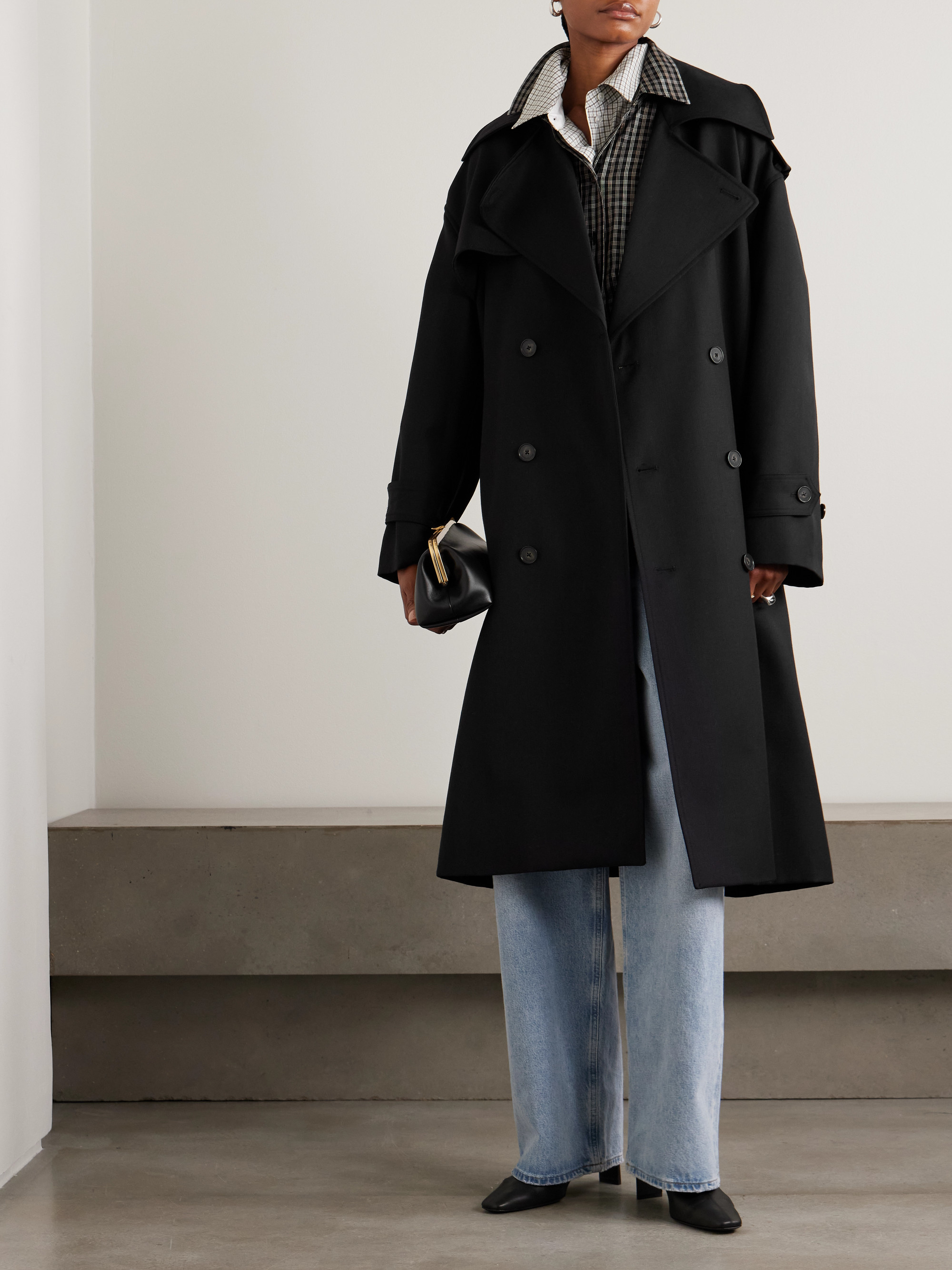 The Frankie Shop - Dursley oversized double-breasted belted woven