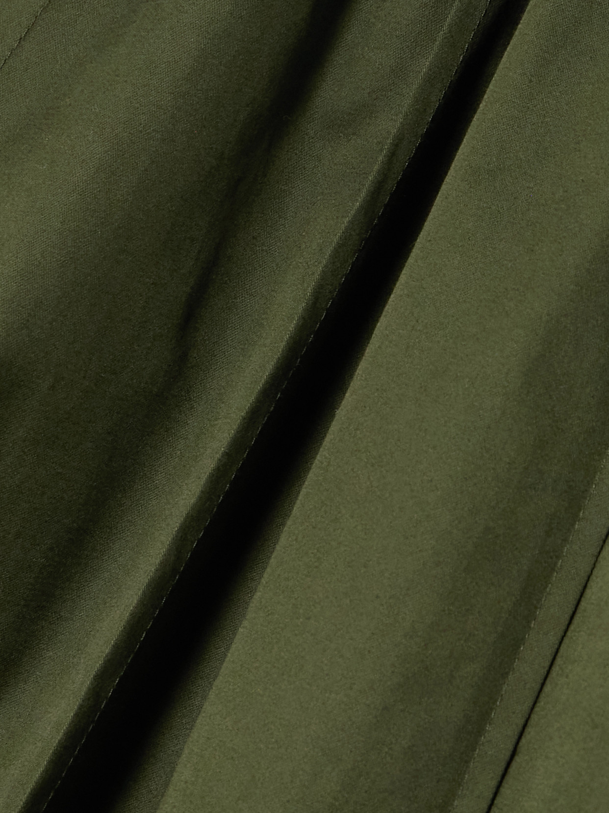 Joseph Womens Palm Leaf Manar Elasticated-waist Cotton-sateen Midi Skirt In Green