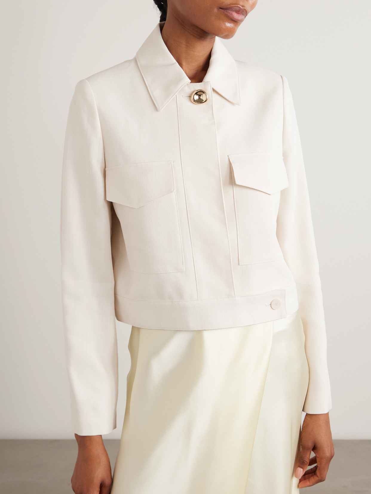 Renoir Cropped Woven Jacket