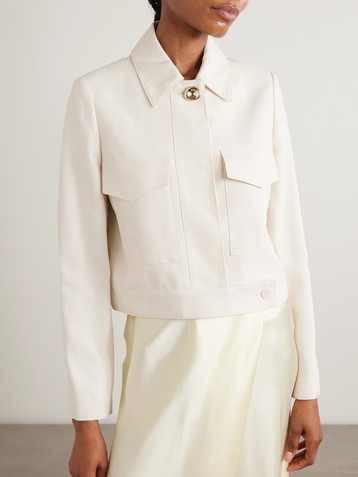 JOSEPH Renoir cropped woven jacket