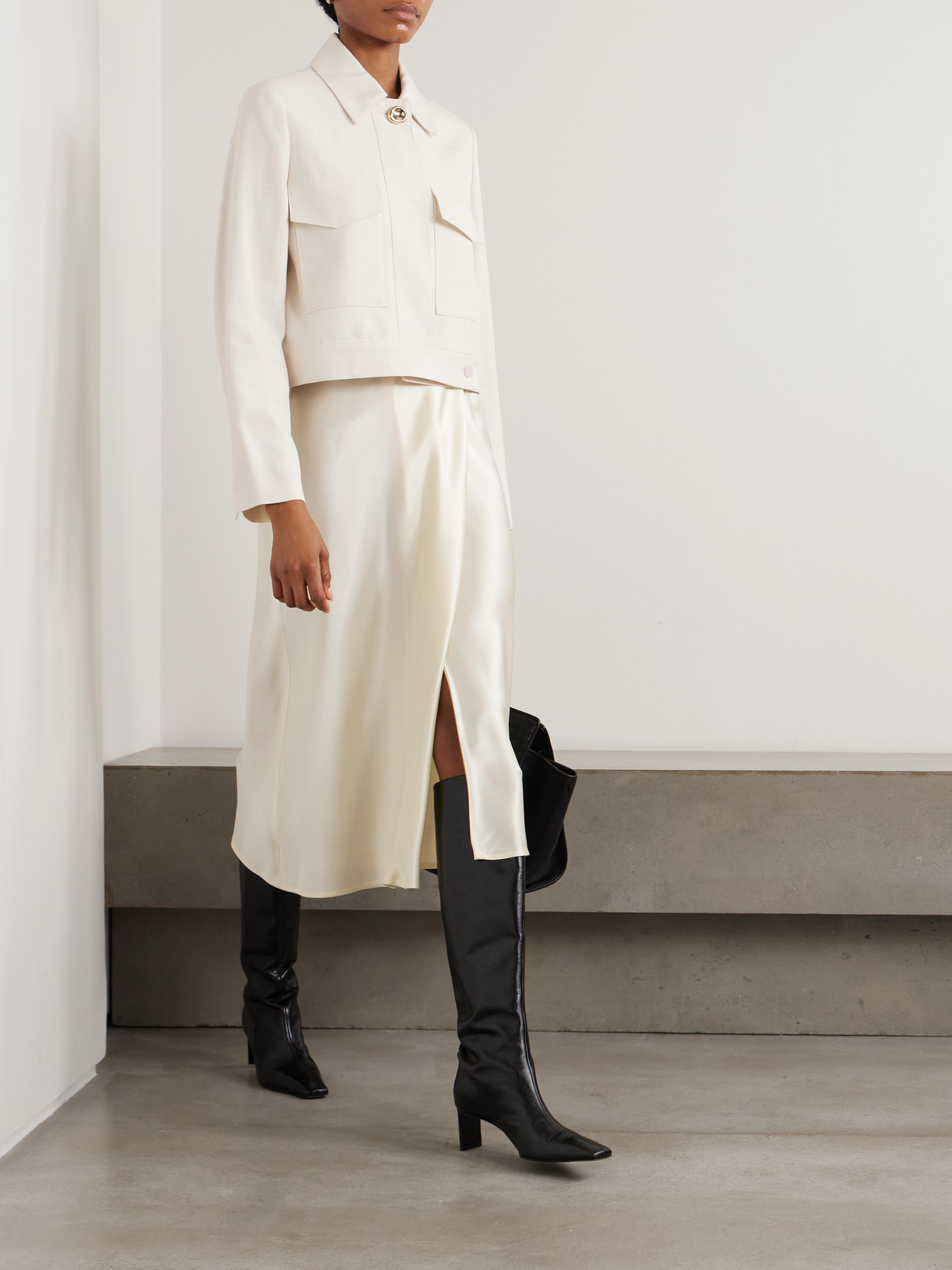Renoir Cropped Woven Jacket