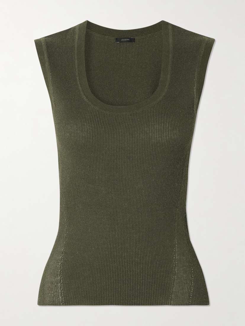 Joseph Alaou Ribbed Tencel™ Lyocell-blend Tank