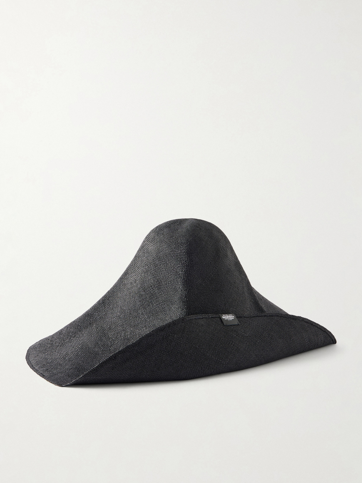 Ruslan Baginskiy Foldable Straw Hat In Black