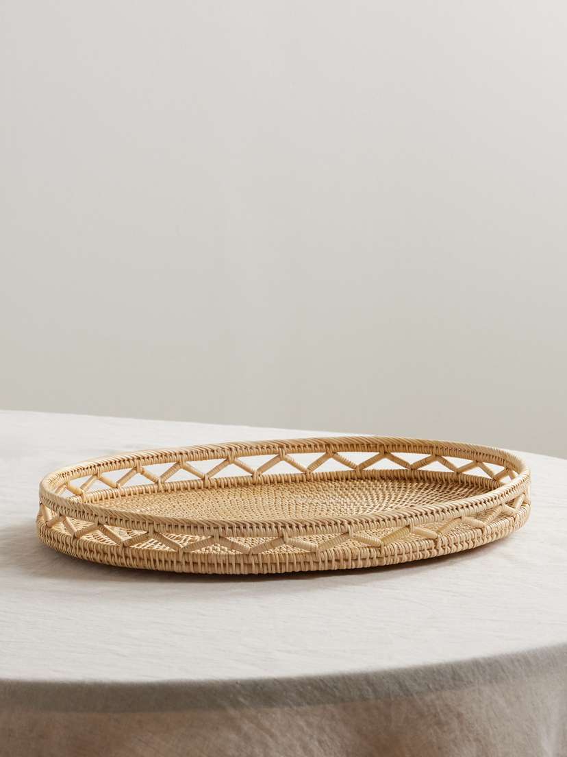 Cabana Sabbia Medium Rattan Tray | Thumbnail 4