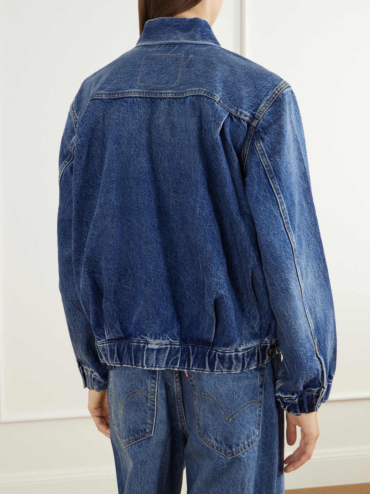 + Levi'S Washed Denim Bomber Jacket