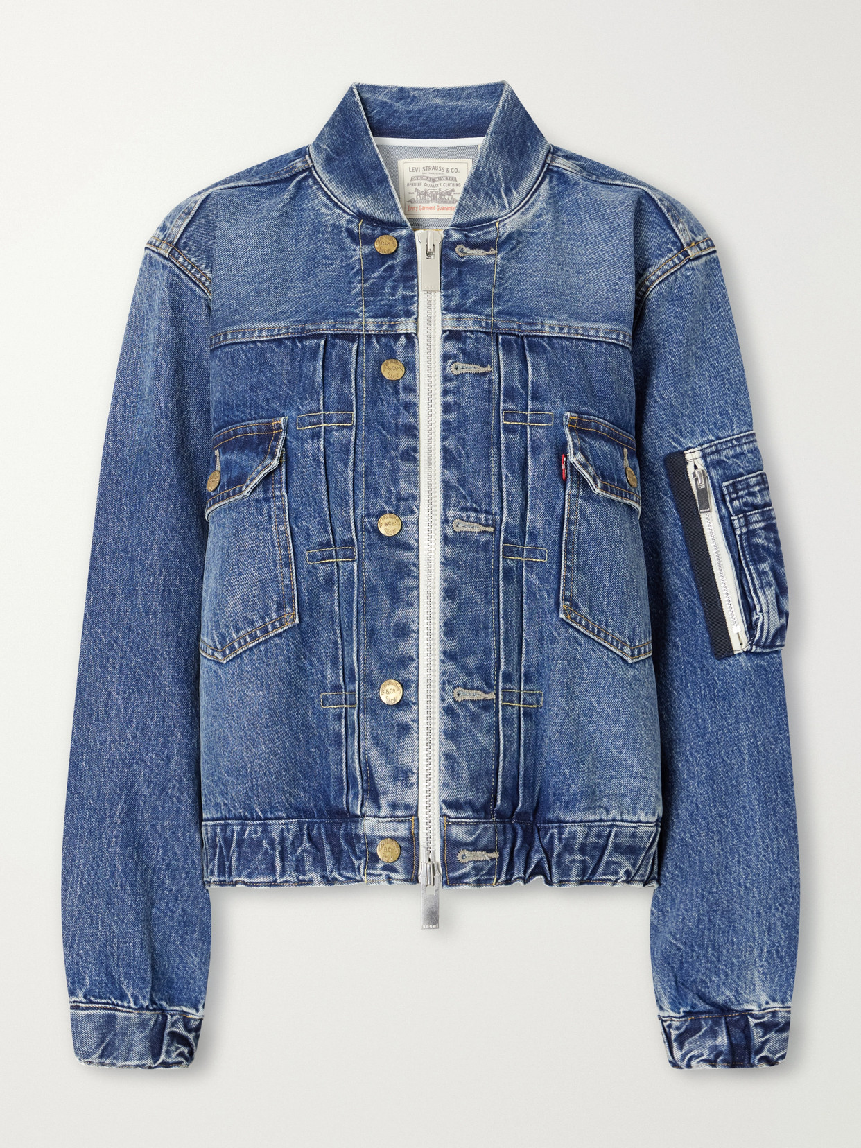 + Levi'S Washed Denim Bomber Jacket