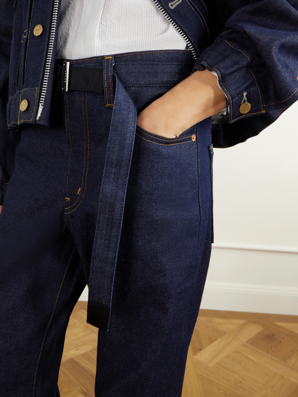 + Levi'S Belted Webbing-Trimmed Mid-Rise Flared Jeans